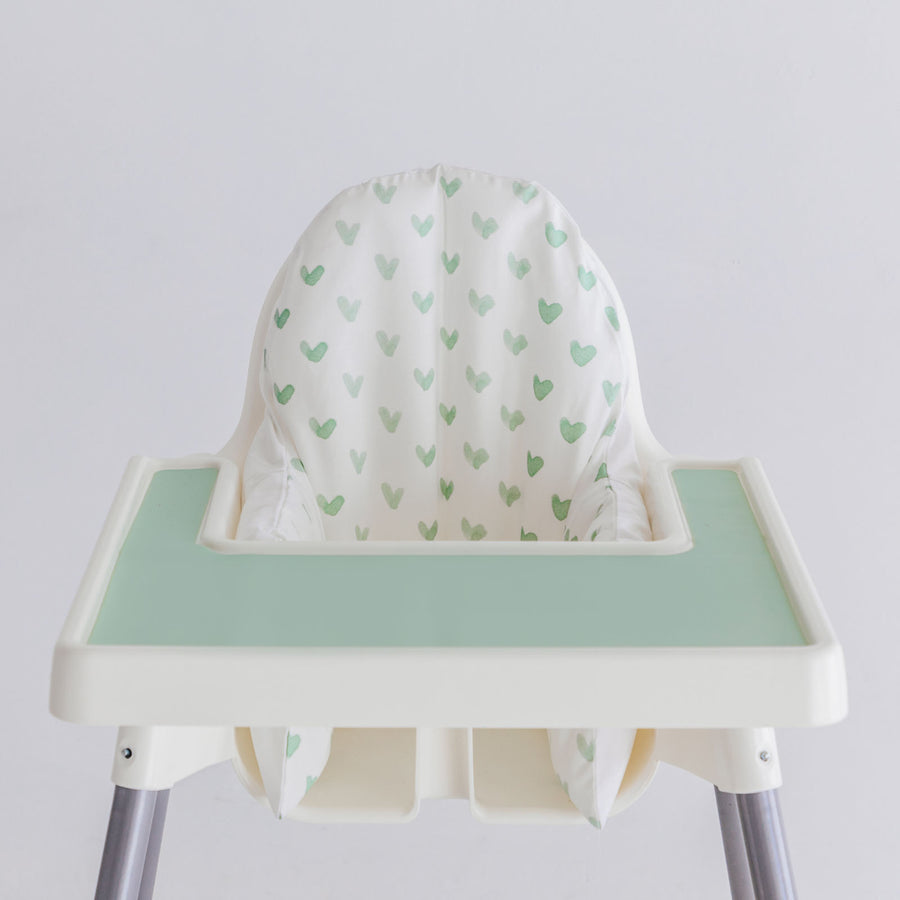 All Things Milan Minty Hearts IKEA Antilop Cushion Cover